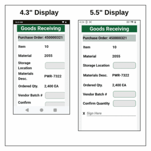 mobile computer display comparison