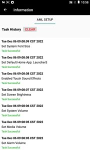 AML Setup Task Manager