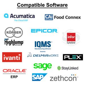 Software Compatible with Scepter logo collage.