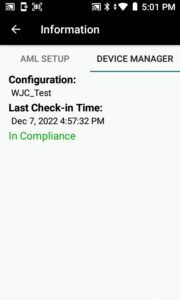 Device Manager In compliance