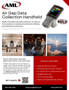air gap barcode data collection handheld